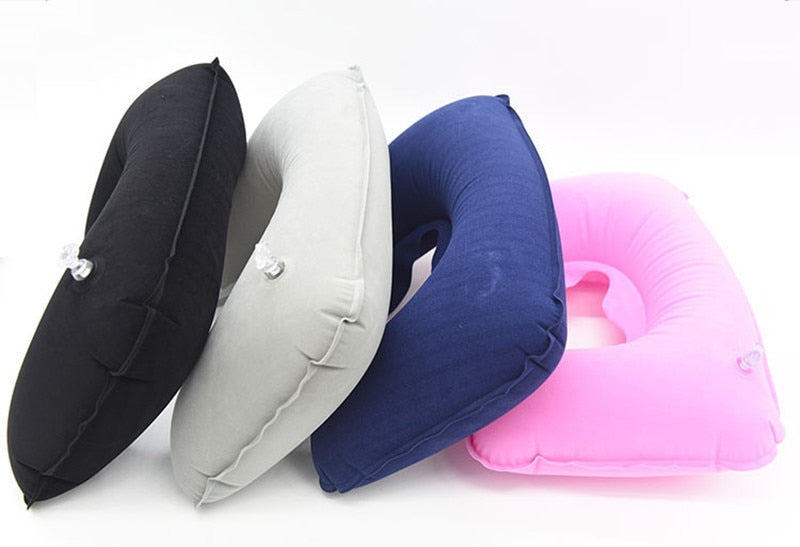 Inflatable U-Shaped Neck Pillow for Comfort