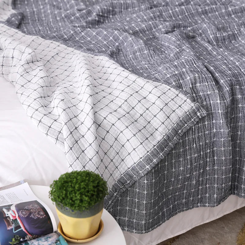 Japanese simple casual blanket Cotton gauze sofa cover multifunctional throw blanket for beds home decor sofa towel bedspread