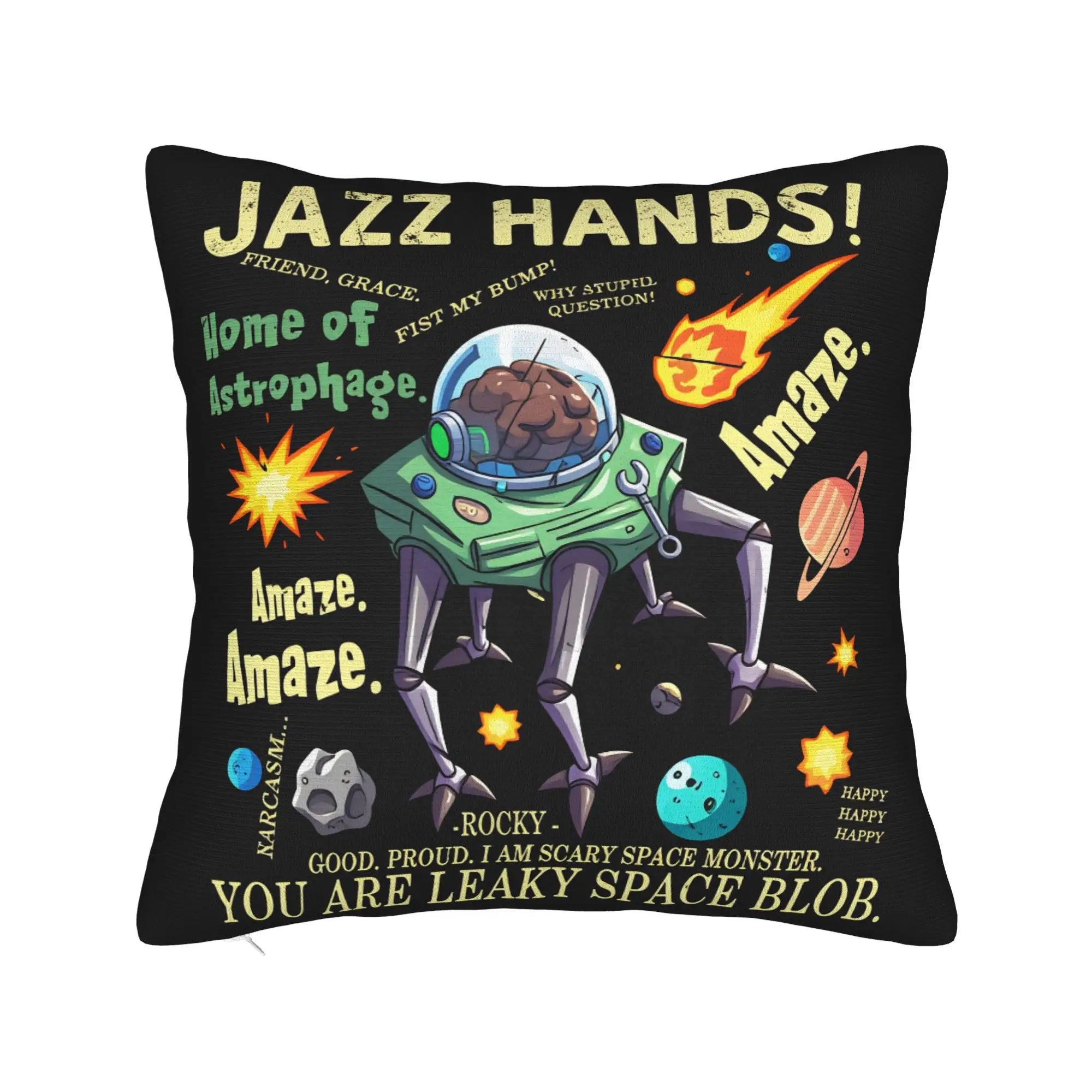 Pillow Case Trendy Film Project Hail Mary Square  Pillow Cover For Sofa Car Home Decor Kawaii Pillowcases