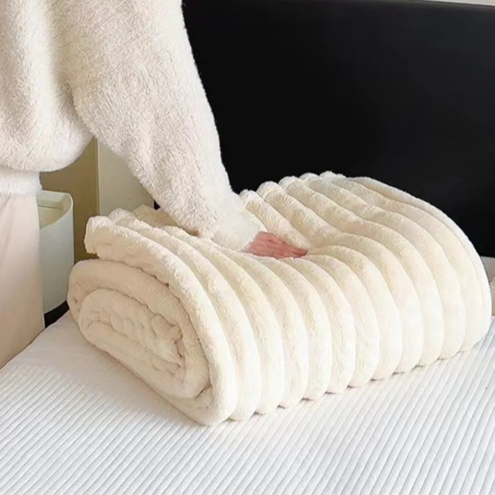 Pet Blanket Warm Faux Rabbit Fur Blanket 200x150cm