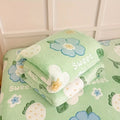 1 piece floral print soft flannel blanket 