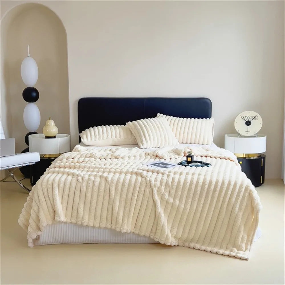 Pet Blanket Warm Faux Rabbit Fur Blanket 200x150cm