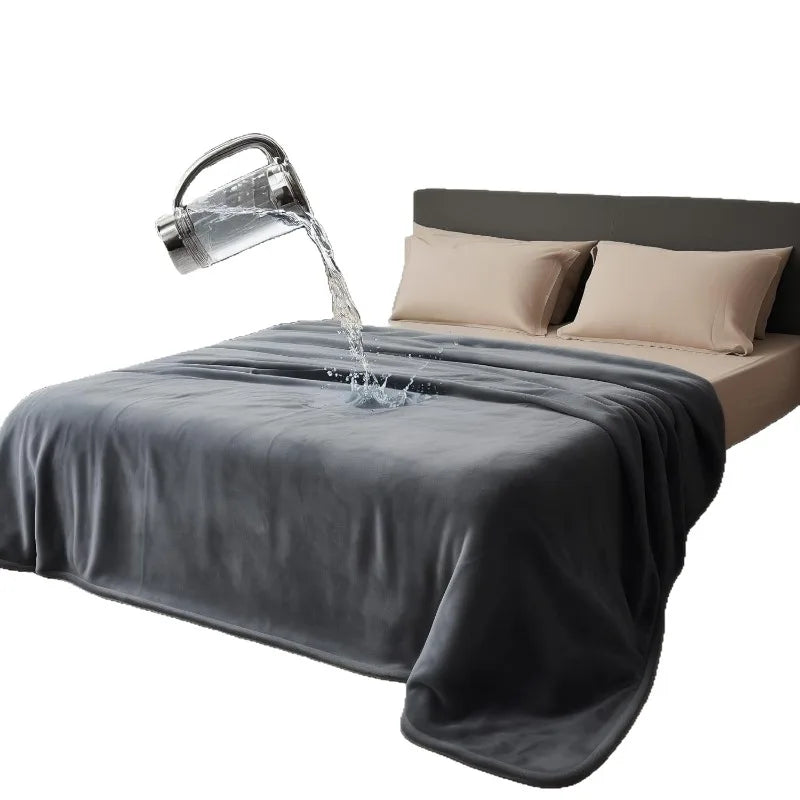 Waterproof blanket  Double-Sided Flannel Blanket for Couples, Bed & Pets | comfortable & Leak proof bed cover