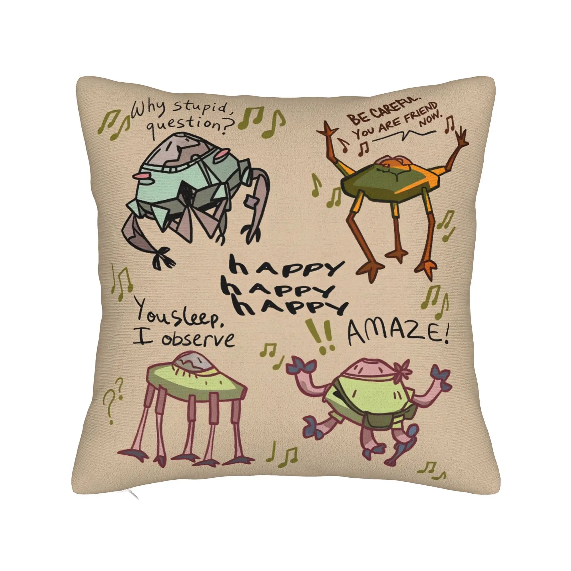 Pillow Case Trendy Film Project Hail Mary Square  Pillow Cover For Sofa Car Home Decor Kawaii Pillowcases