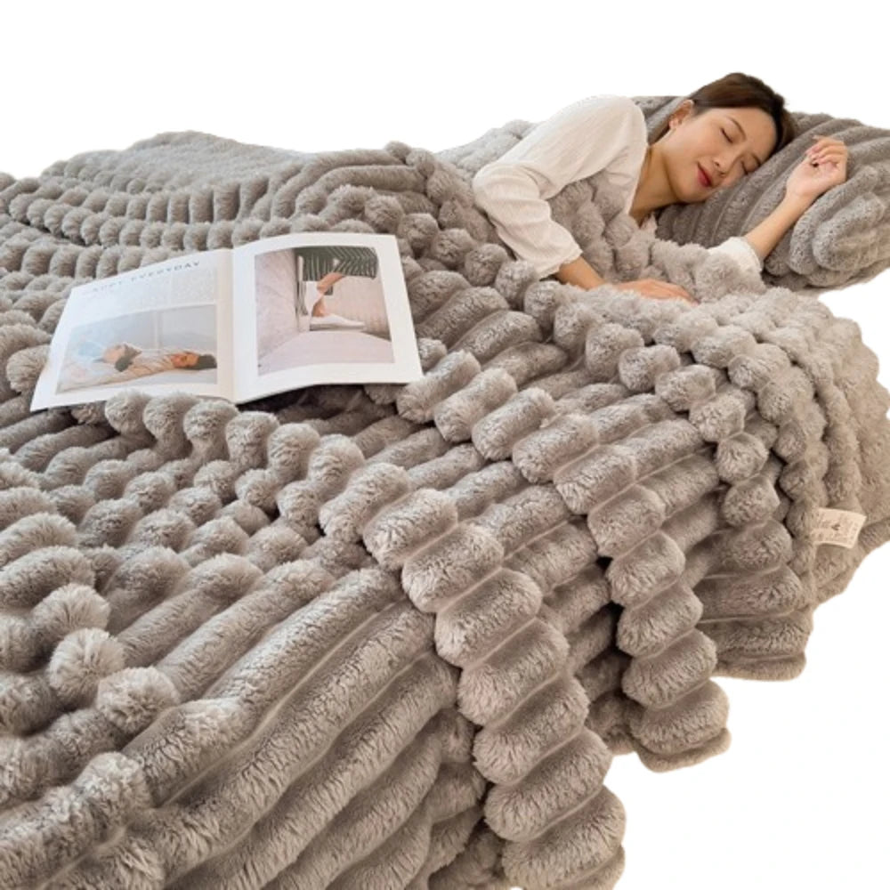 Pet Blanket Warm Faux Rabbit Fur Blanket 200x150cm