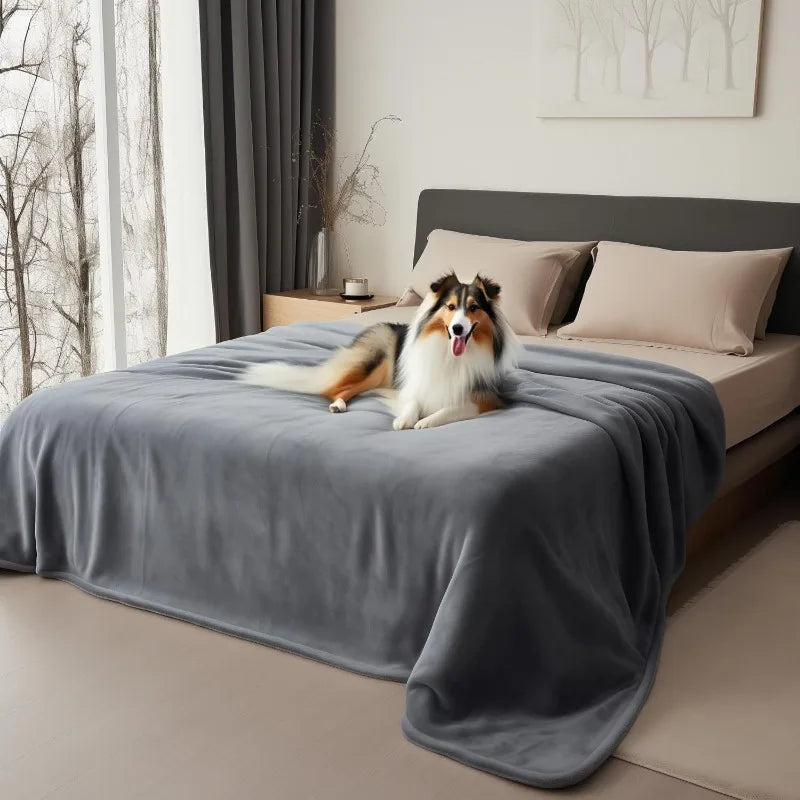 Waterproof blanket  Double-Sided Flannel Blanket for Couples, Bed & Pets | comfortable & Leak proof bed cover