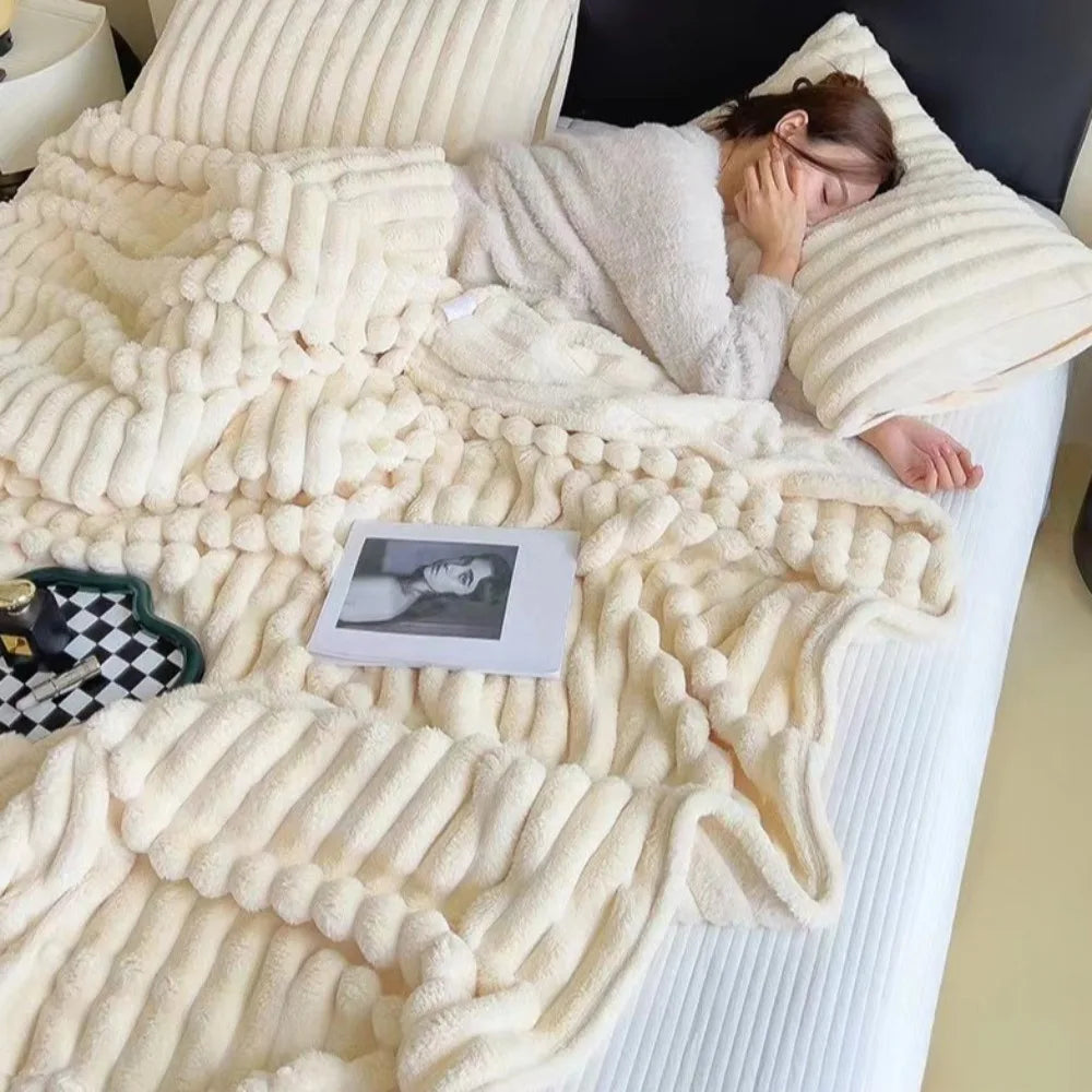 Pet Blanket Warm Faux Rabbit Fur Blanket 200x150cm