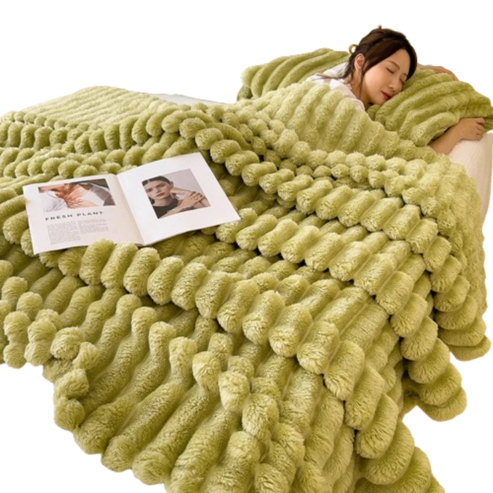 Pet Blanket Warm Faux Rabbit Fur Blanket 200x150cm