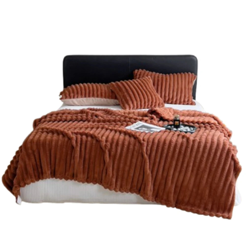 Pet Blanket Warm Faux Rabbit Fur Blanket 200x150cm