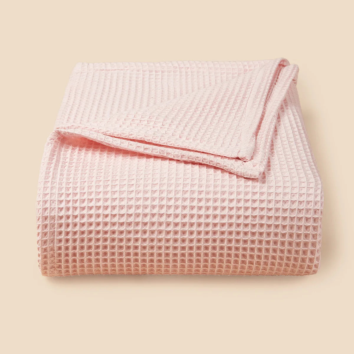 Baby 100% Cotton Waffle Weave Blanket Lightweight Washed Soft Breathable Blanket Perfect Blanket Layer for Kids Baby