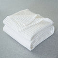 Cotton Blanket Waffle Plaid Bedspread for Single Double Twin Queen King Bed Sheet Sofa Cover Grey Blue White Sofa Blanket Throw