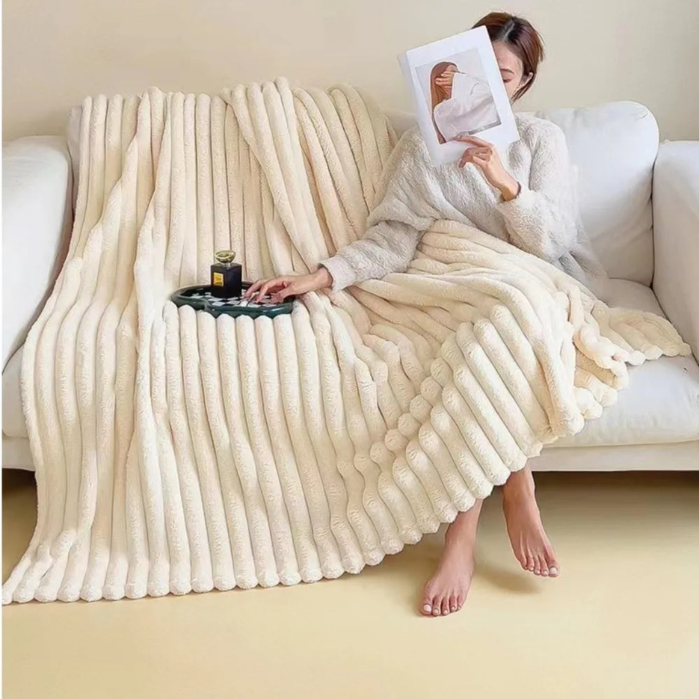 Pet Blanket Warm Faux Rabbit Fur Blanket 200x150cm