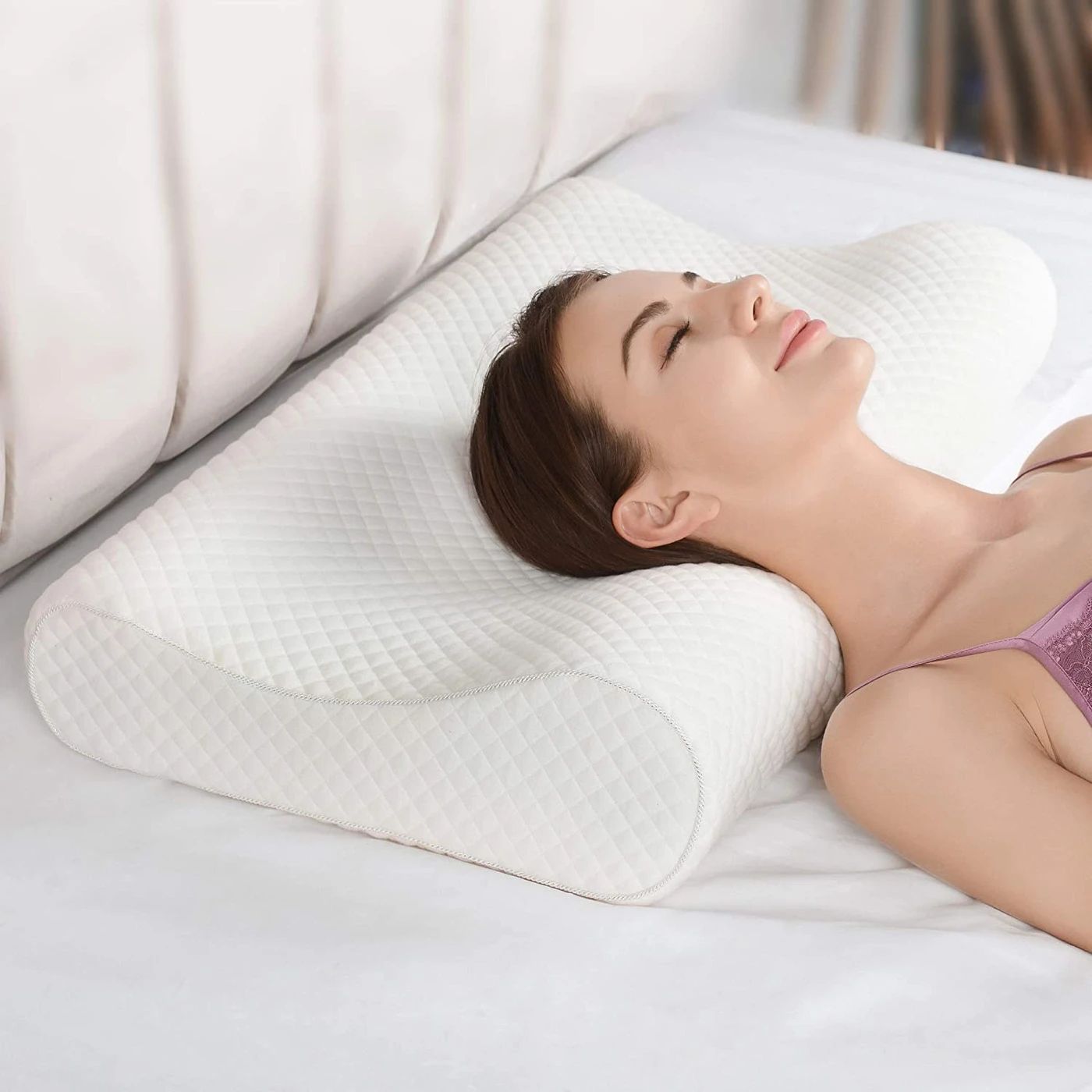 Air Layer Memory Foam Neck Pillow
